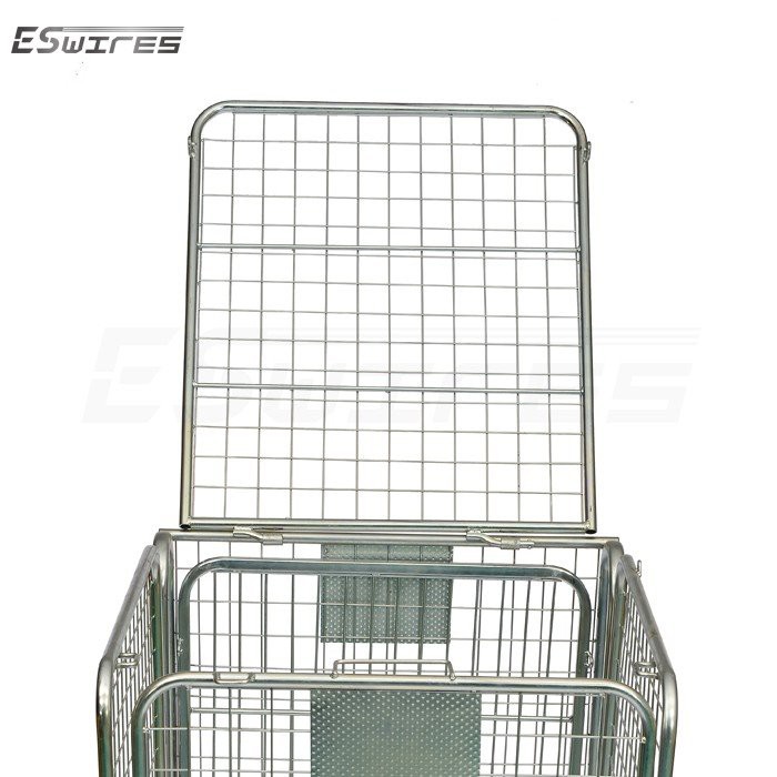 industrial container cage trolley top lid