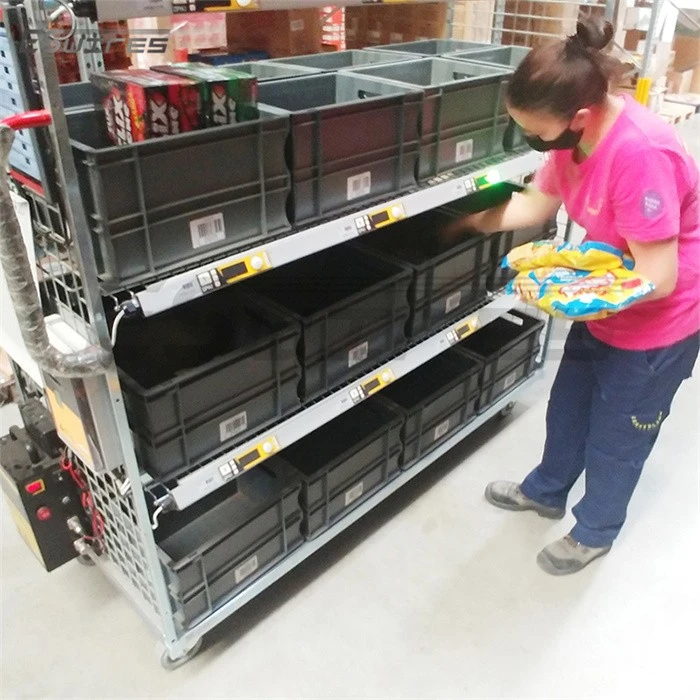 Warehouse Picking Trolley With Steps